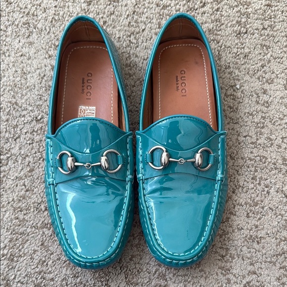 Gucci Patent Leather Loafers - Picture 1 of 5